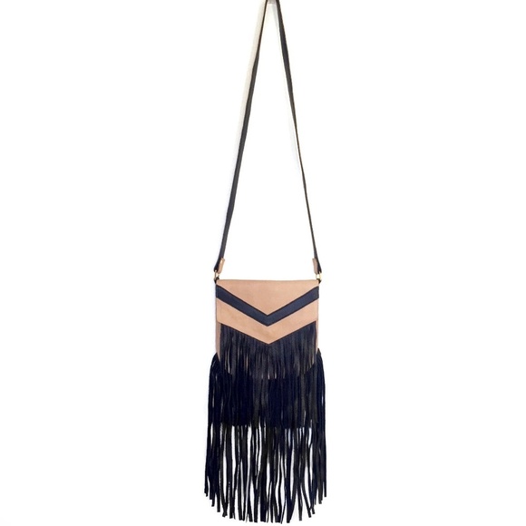 J. J. WINTERS Chevron Fringe Tassel Crossbody Bag - Picture 2 of 8